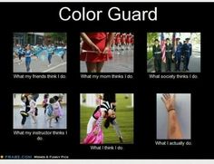 the color guard is an important part of this poster