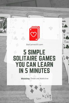 the 5 simple soltatione games you can learn in 5 minutes, including playing cards