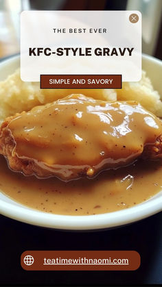 Transform your meal with this quick and easy KFC-style gravy recipe! Made from scratch with simple ingredients, it’s creamy, flavorful, and versatile. Perfect for busy weeknights or special occasions. Add this irresistible gravy to your recipe collection today! #HomemadeGravy #EasyCookingTips #KFCAtHome #WeeknightMeals #SauceIdeas Curry Gravy Recipe, Kfc Gravy Recipe, Vegan Kfc, Kfc Gravy, Perfect Mashed Potatoes, Indulgent Food, Gravy Recipe