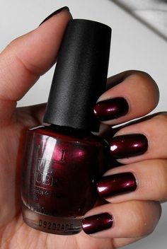 Popular Nail Colors, Nagellack Trends, Red Nail Polish, Burgundy Nails, Red Nail, Opi Nail Polish, Colorful Nail Designs, Opi Nails