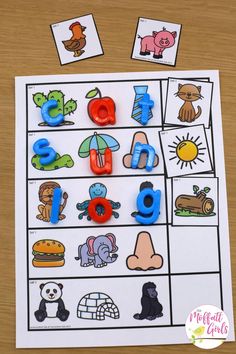 a printable worksheet for beginning with letters and numbers