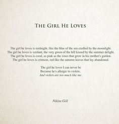 the girl he loves is written in black and white on a piece of parchment paper