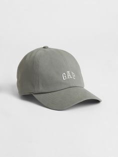 Sturdy cotton weave. Gap logo at front. Stitching at brim. Adjustable strap at back. #608680 Gap Logo, Logo Baseball, Baseball Hat, Cotton Weaving, Baseball Hats, Gap, Adjustable Straps, Stitching, Weaving