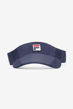 Protect your eyes from the sun wearing this stylish Fila Women's Performance Visor. Wear it both on and off the tennis court. SPECS: Front embroidered F box logo and Fila logo on brim. Adjustable back velcro closure. Precurved brim. Underbill reduces glare. Protects you from sun. Materials: 100% polyester woven One Size Fits Most Sporty Summer Baseball Cap With Visor, Casual Summer Visor For Sports Events, Summer Sports Visor Baseball Cap, Summer Baseball Cap With Sweatband, Sporty Summer Hats For Golf, Summer Golf Baseball Cap, Sporty Summer Golf Hats, Adjustable Summer Hat With Sweatband, Summer Golf Visor Baseball Cap