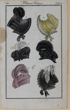 Victorian Hats, German Fashion, Empire Style, Old Fashion