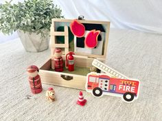 Rescue Hero Playset, Peg People Set, Fireman Peg People,travel Toy, Gift for Kids, Firemen Playset - Etsy Travel Toys, Nov 1, Peg Board, Gift For Kids, Pretend Play, Doll House