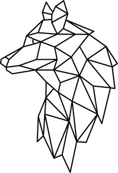 an animal made out of geometric shapes