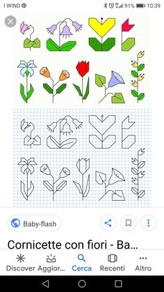 an app that shows how to draw flowers and leaves in different ways on the screen