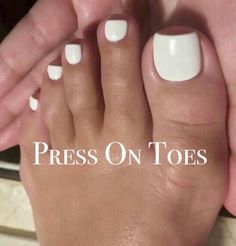 "20 pc press on toes, available in two options ONLY: black and white. They come in sizes 0-11, if your big toe is very very large I would discourage the purchase please see the toes in the \"press on cam\" photo to get an idea of what the size nail beds these work for. Only STANDARD- Small to med/large toenail beds will be covered with this set, not xl or wide nail neds. (no these are not handpainted)" White Press On Toe Nails, White Press On Toenails, Nails Coffin Short White, White Nails With Designs Coffin, Long Acrylic Nails Designs, Press On Toenails, Wide Nails, Roller Skating Party, Homemade Laundry