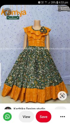 Parikini Blouse Models, Kalamkari Dresses For Kids, Pattu Frocks For Kids, Kids Gown Design, Kids Party Wear Dresses, Pattu Pavadai, Frock Designs