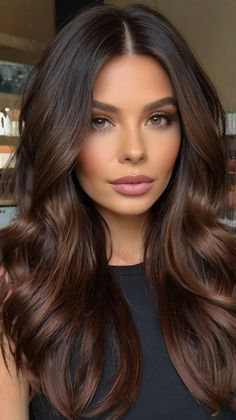 Stunning Dark Chocolate Pixie for Autumn Sophistication 🍫 Rich Brunette Hair Color Warm Browns, Brunette Fall Hair Color, Brown Hair For Pale Skin, Dark Autumn Hair, Rich Dark Brown Hair Color, Rich Dark Chocolate Brown Hair, Brown Hair Pale Skin, Dark Brown Hair Rich, Hair Colors For Dark Hair