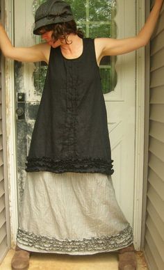 Reworked Clothes, Clothing Upcycle, Sewing Tops, Boho Mode, Mode Boho, Linens And Lace, Darling Dress, Clothing Details, Mori Girl