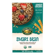 a box of nature's path smart bran cereal