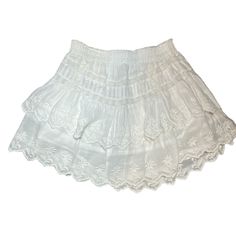 Excellent Used Condition No Flaws To Note Stretch Waist 100% Cotton This Skirt Is Also Lined White Cotton Skirt, Skirt White, Maxi Skirts, Cotton Skirt, White Skirts, White Cotton, White Lace, Womens Skirt, Color White