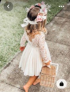 Toddler Bridesmaid Dresses, Boho Wedding Flower Girl Dress, Boho Flower Girl Dress Toddler, Loki Wedding, Flowergirls Dress, Flower Girl Dresses Toddler, Delilah Flower, Simple Flower Girl Dresses