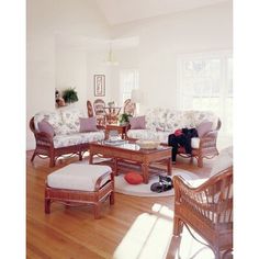 the living room is clean and ready to be used as a den or family room