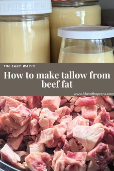 Homemade Tallow, Leftover Beef, Canning Food Preservation, Canning Food, Carnivore Diet