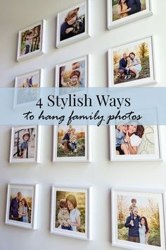 12 frame grid how to decorate with family photos Living Room Photo Gallery Wall, How To Arrange Photo Frames On A Wall, Photo Frame Wall Decor Ideas, Wall Art Family Photos, Wall Photo Gallery Ideas, Black And White Wall Photos, Arrange Photos On Wall, Ideas For Family Pictures On Wall, Grandkids Photo Wall Ideas