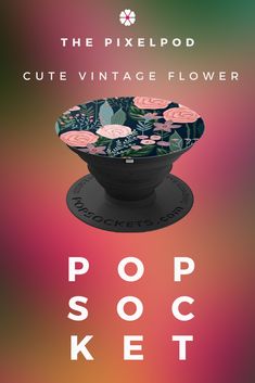 the pixellpod cute vintage flower popsocket is on sale for $ 10