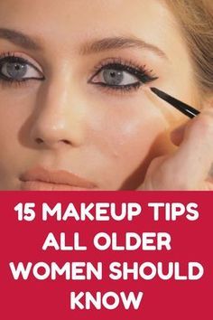 Doing Makeup, 15 Makeup, Makeup Tips For Older Women, Makeup For Older Women, Beauty Make-up, Mega Hair, Body Makeup, Beauty Secrets, Maquillaje De Ojos