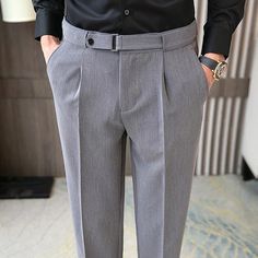 Mens Summer Pants, Slim Suit