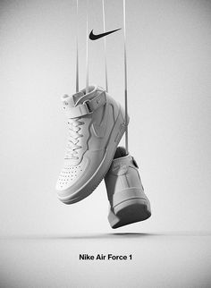 Nike Air Force 1 Photography, Cool Shoe Photography, Idea For Shoes Photography, Nike Shoes Advertisement, Photo Shoes Ideas, Nike Shoe Photography, Nike Product Photography, Sports Product Photography, Sneaker Product Photography