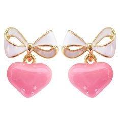 PRICES MAY VARY. Bow and love match, as well as candy color, take you into girlhood. a variety of color selection,Simple design,High quality, reasonable price,The best gift for yourself or relatives and friends Size:1.5*2.0cm (1.0inch=2.54cm) 1 Pairs 8 grams High quality products,Can keep for a long time Wrapping: Gift Box,Wipe Cloth,Yarn Bag This is a Cute Earrings, Bow and love match, as well as candy color, take you into girlhood. Candy colored studs add color to your life, a variety of color Candy Heart Earrings, Uncut Gems, Boutique Ideas, Candy Jewelry, Yarn Bag, Colorful Candy, Pink Jewelry, Earrings Studs, Fashion Elegant