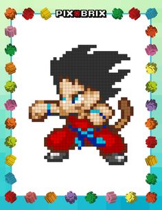 an image of a pixel art style character in the middle of a frame with flowers around it