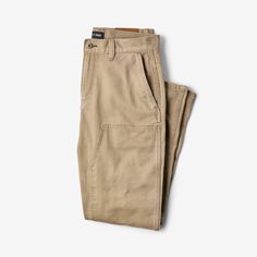 Sturdy 12 oz heavy grain twill delivers practical durability inspired by functional workwear for a well-rounded pair. The heavy garment-wash finish delivers a familiar, broken-in feel from the very first wear. The reinforced knee patches shrug off abrasions while the double carpenter's pockets ensure you're equipped for whatever comes their way..View The Utility Pant by Line of Trade on our site for more info. - The Bespoke Post store has the greatest gear from the world's best small brands. Free exchanges, easy returns and no commitments. Spring Camping, Workwear Pants, Bespoke Post, Knee Patches, Utility Pants, Tan Lines, Creating A Brand, Classic Looks, World's Best