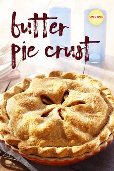 a pie sitting on top of a wooden table