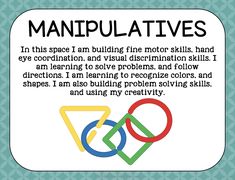 an image with the words manipulaties in different colors and shapes on it