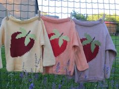 Handmade knitted jumper with fruity strawberry. Perfect memories of summer. Cute Pink Summer Sweater, Strawberry Fields Forever, Girls Jumpers, Strawberry Fields, Knitted Jumper, Handmade Knitting, Latvia, Women Pullover, Favorite Things Gift