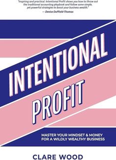 the book cover for international profits, featuring an image of a pink and blue banner