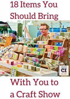 For all of our small business owners who participate in craft and trade shows. Check this out: 18 Items You Should Bring with You to a Craft Show Craft Show