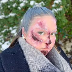 Frostbite Makeup Halloween, Frost Bite Makeup, Fx Makeup Wounds, Special Effects Makeup Horror, Spfx Makeup Wounds, Frostbite Makeup, Sfx Makeup Ideas Gore, Frostbite Makeup Special Effects, Winter Sfx Makeup