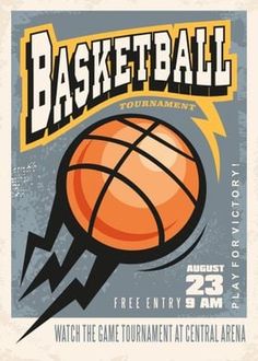 an old style basketball tournament poster