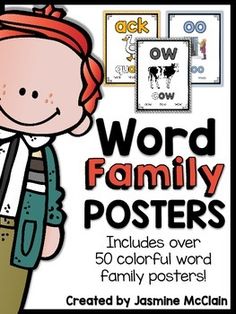 the word family posters are great for children to use