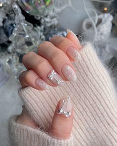 Christmas Nails Winter, Nail Noel, Cheetah Print Nails, Purple Glitter Nails, Ballet Nails, Asian Nails, Hello Nails, Fantasy Nails, Electric Nail File