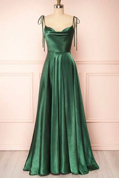 Simple Satin, A Line Evening Dress, Spaghetti Strap Prom Dress, Simple Prom Dress, Prom Dress Inspiration, Long Prom Dresses, Custom Size Dresses, A Line Prom Dresses, Satin Prom Dress