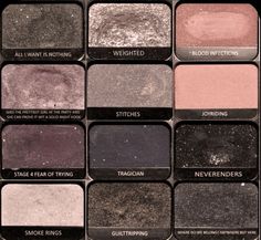 Eyeshadow Shade Names, Brown Eyeshadow Palette Aesthetic, Eyeshadow Palette Purple, Eyeshadow Palletes Aesthetic, Aesthetic Makeup Collection, Makeup Pallet Aesthetic, Makeup Pallets Aesthetic, Eyeshadow Pallets Aesthetic, Aesthetic Makeup Palette