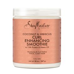 Coconut & Hibiscus Curl Enhancing Smoothie 20 oz. SheaMoisture Coconut & Hibiscus Curl Enhancing Smoothie 20 oz.  |  Sally Beauty Shea Moisture Curl Enhancing Smoothie, Hair Frizz Control, Curl Enhancing Smoothie, Coconut Hibiscus, Curl Definition, Cream Hair, Shea Moisture, Raw Shea Butter, Thick Curly Hair