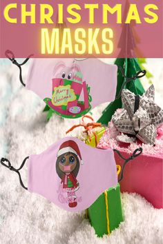 christmas masks with the title overlay