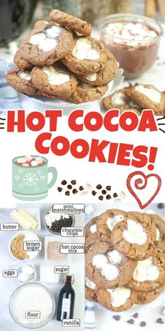 Treat your family to these chewy hot cocoa cookies – chocolatey and the ultimate winter dessert. Perfect for cozy evenings, movie night or holiday gatherings!