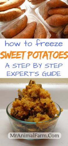 how to freeze sweet potatoes in the microwave