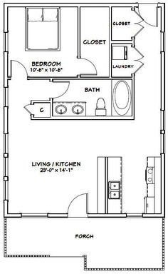 the floor plan for a two bedroom apartment with an attached kitchen and living room area