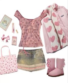 Coquette Outfits, Pink Coquette, Pink Outfit, Energy, Boots, Pink