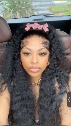 Wet Wig Hairstyles, Wig Installs Black Women, Half Up Half Down Deep Wave Wig, Hairstyles For Wigs Black Women, Half Up Half Down Wig Black Women, Curly Wig Black Women, Baddie Wig Hairstyles, Dope Hairstyles Natural Hair, Wig Ideas Black Women