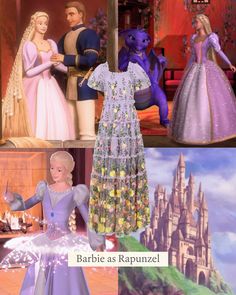 barbie as rapunzel in the princess and the frog