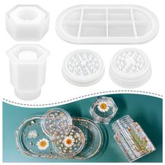 PRICES MAY VARY. 【Silicone Molds for Resin】This package includes 1 rolling tray resin mold 1 pair of spice grinder mold for resin and 1 silicone jar resin mold 【100% Silicone Resin Molds】 Our tray molds for epoxy resin and jar mold for resin and grinder mold are made of silicone material, with good flexibility, reusable. 【Useful Help】WARNING: Torch is not recommended to use as the flame will tear the epoxy molds. Resin grinder, jar, tray kit is not only a decoration also can help you grind and s Resin Rolling Tray, Amazing Clear Cast Resin, Diy Resin Table, How To Make Resin, Resin Glue, Silicone Resin Molds, Jar Storage, Silicone Resin, Mold Kit