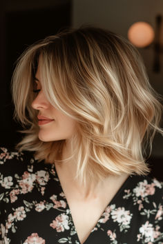 Golden blonde balayage hairstyle. Golden Blonde, Hair Colors